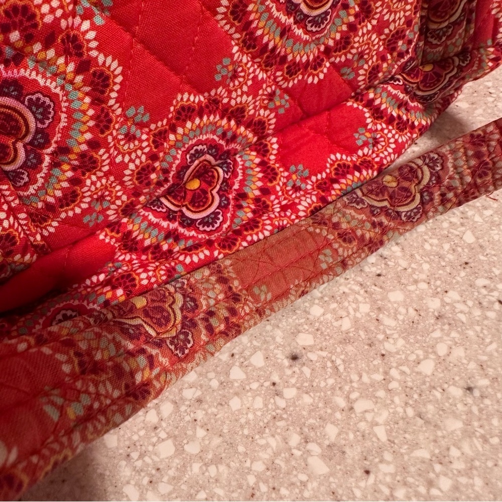 Vera Bradley Villager Toggle Closure 2 Pockets, Paprika, Large Tote Shoulder Bag - Picture 6 of 15